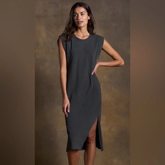 Rowan Georgia Slub Muscle Tank Dress
Color: FADED BLACK - Picture 2 of 9